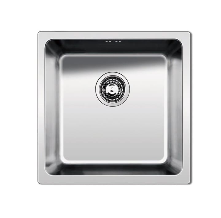 正方形单槽不锈钢厨盆带落水装置