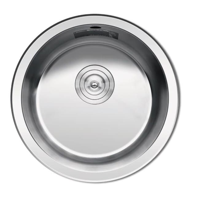 圆形单槽不锈钢厨盆带落水装置
