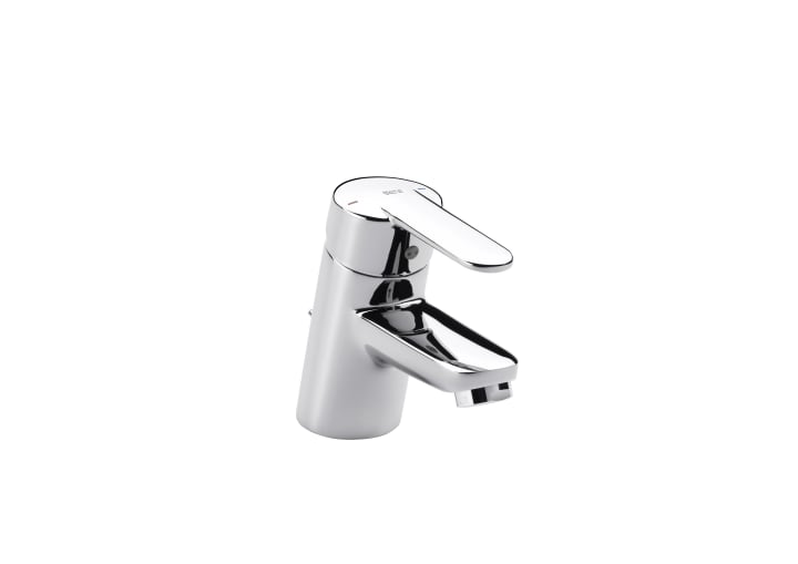 Basin mixer with pop-up waste