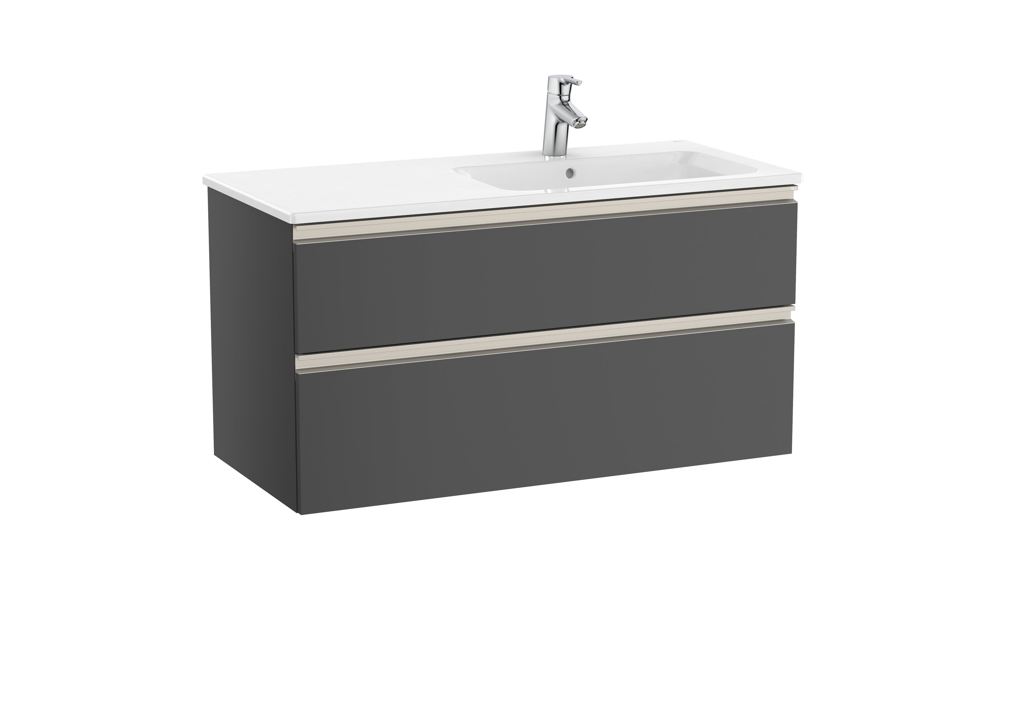 Vanities Gloss Anthracite Grey The Gap A851482153 Roca
