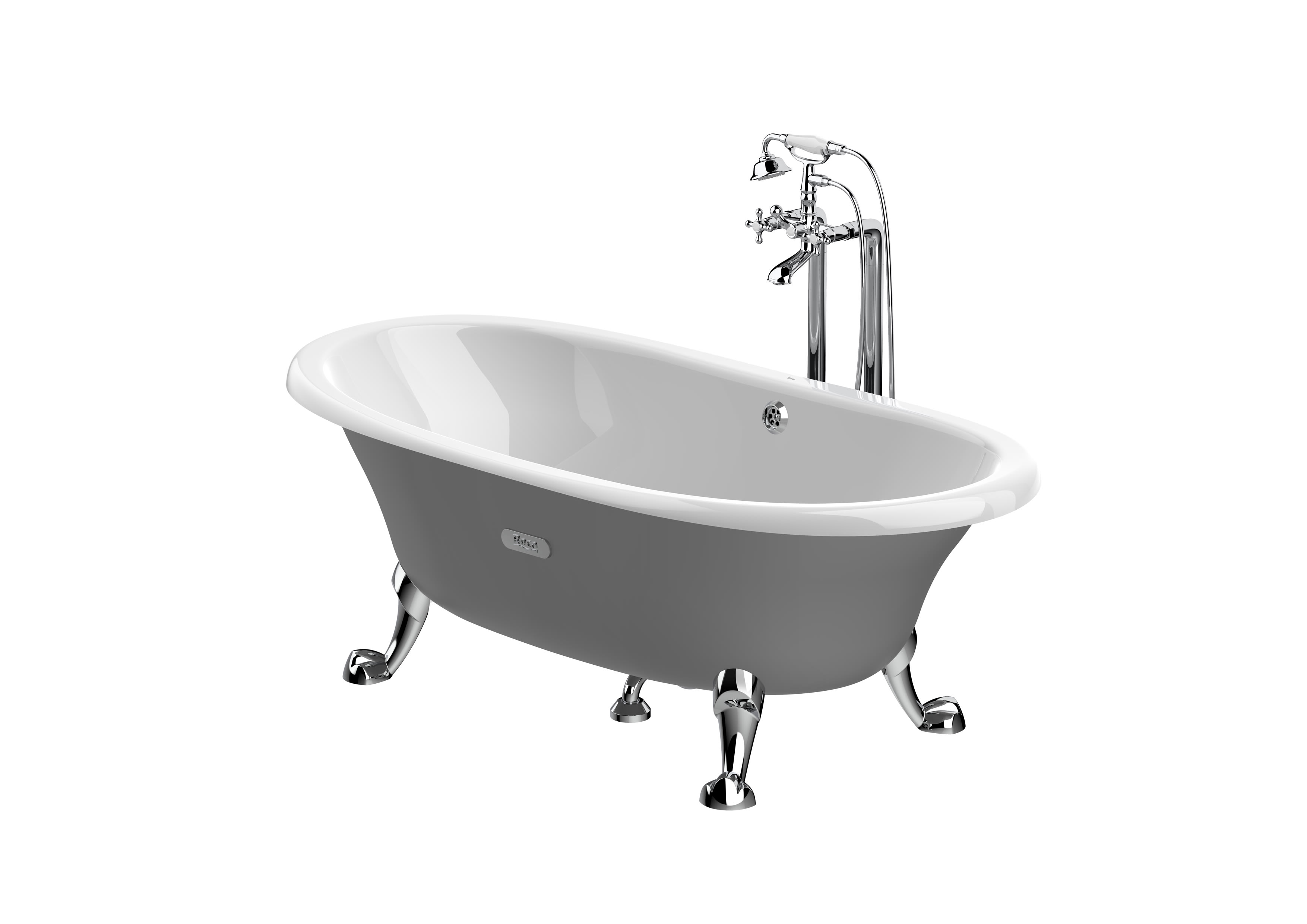 Baths without whirlpool White Newcast A233650000 Roca