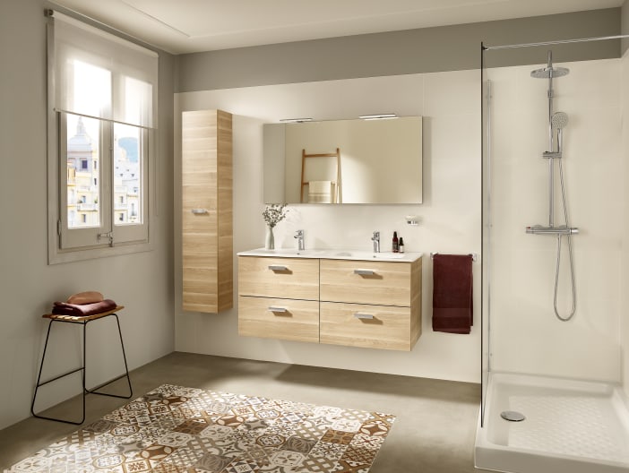 维多利亚-Basic Colecciones de muebles y lavabos Roca