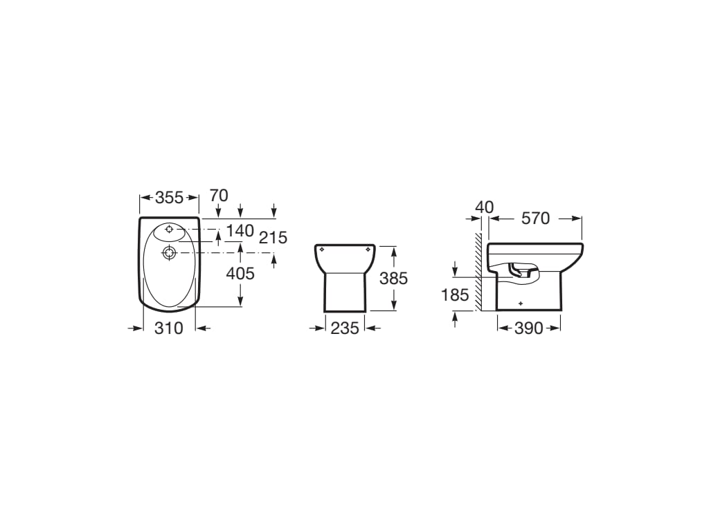 Esquema de cotas