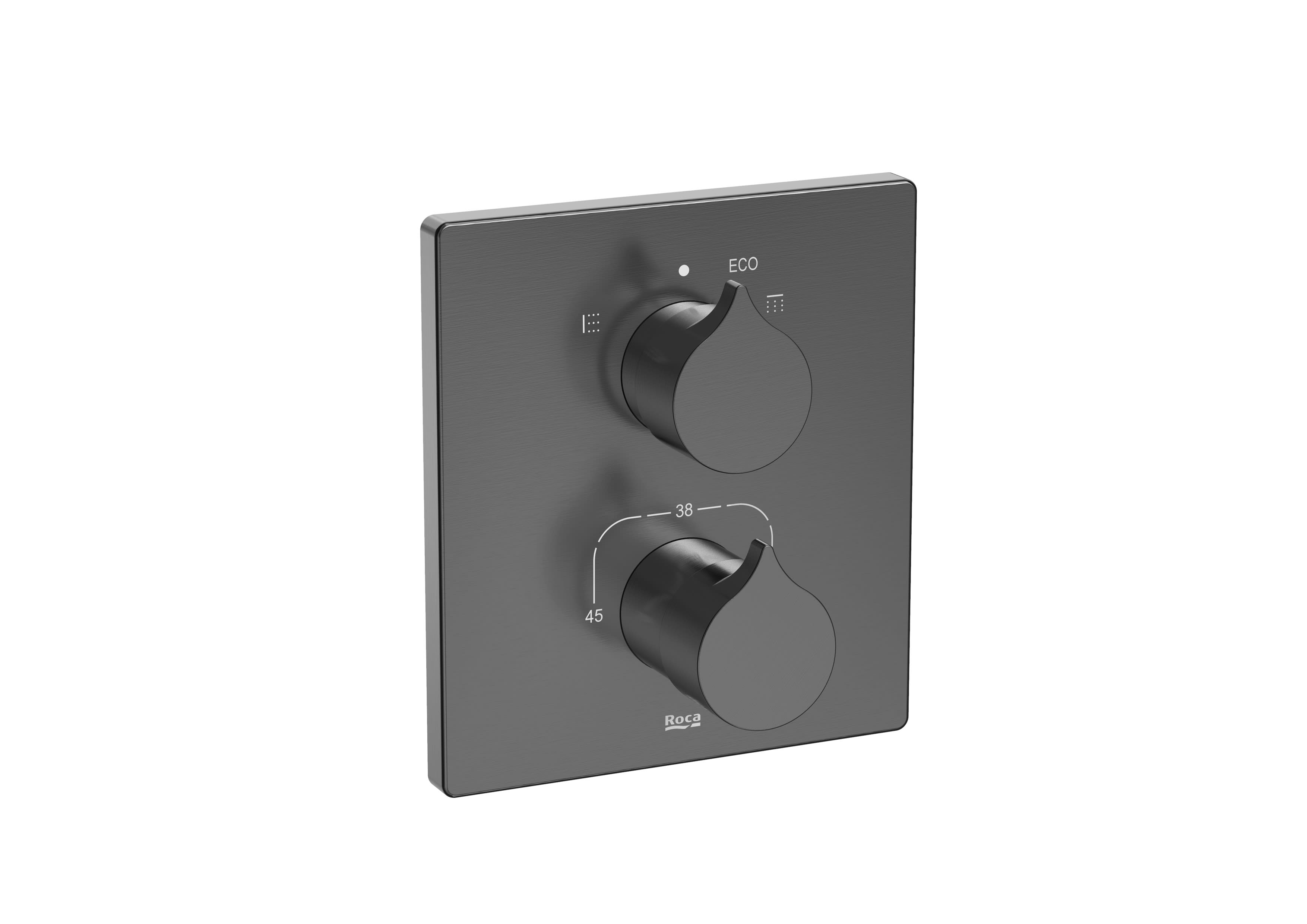 Shower / bath faucets Brushed Titanium Black Insignia A5A0C3ANM0 Roca