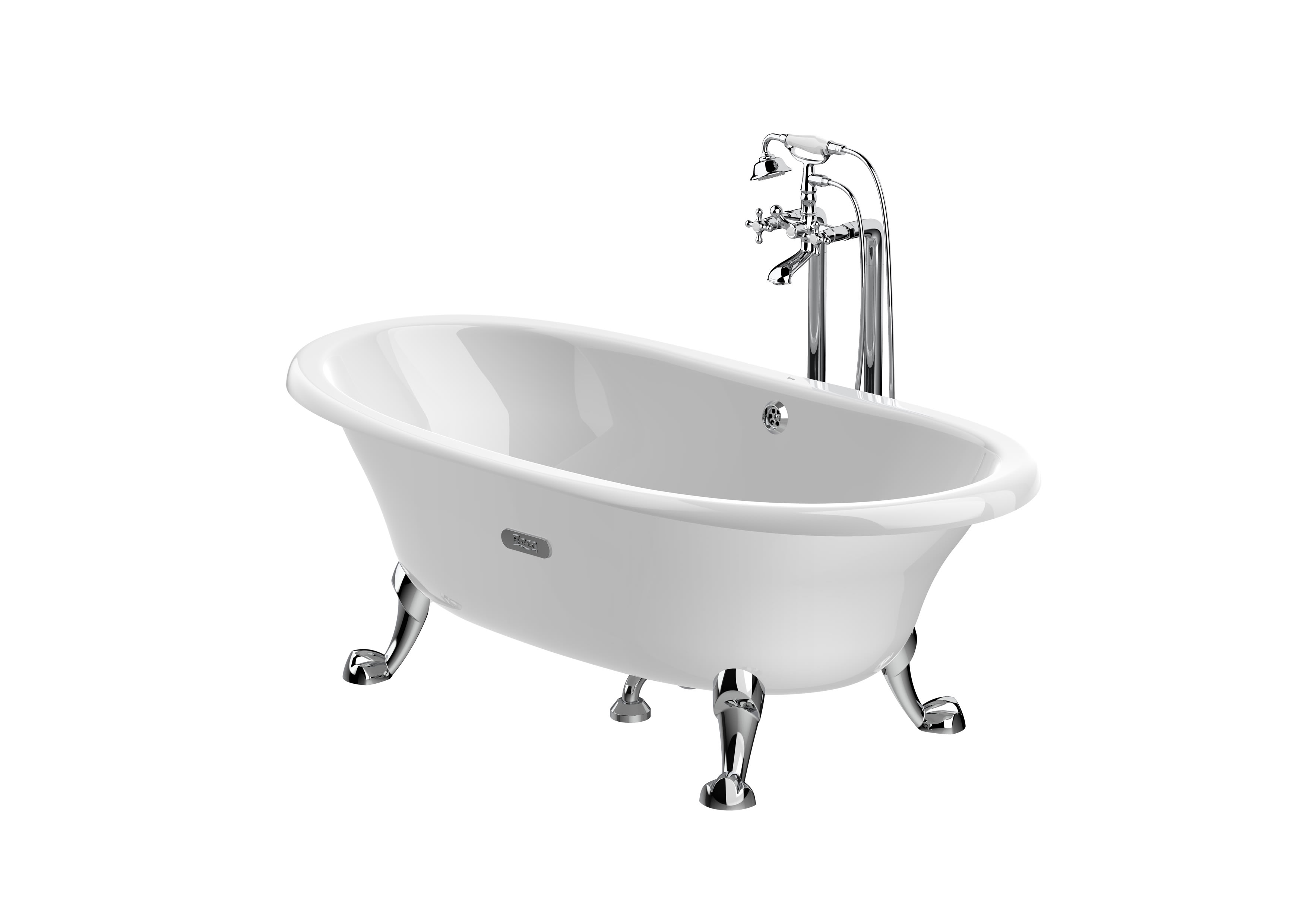 Baths without whirlpool White Newcast A233650007 Roca