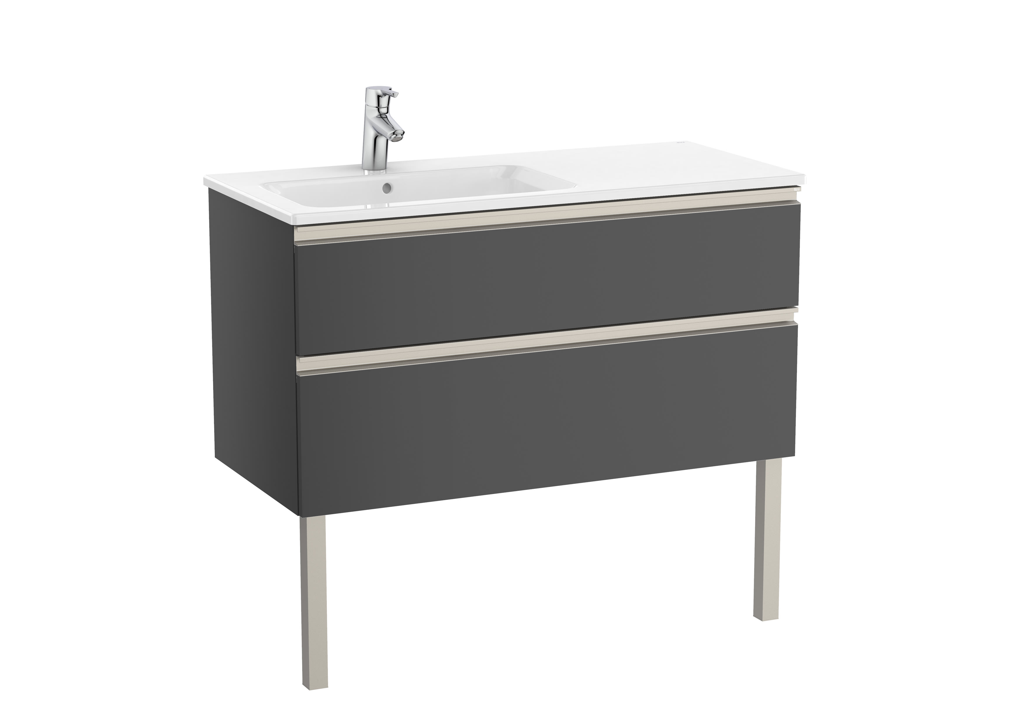 Vanities Gloss Anthracite Grey The Gap A851481153 Roca