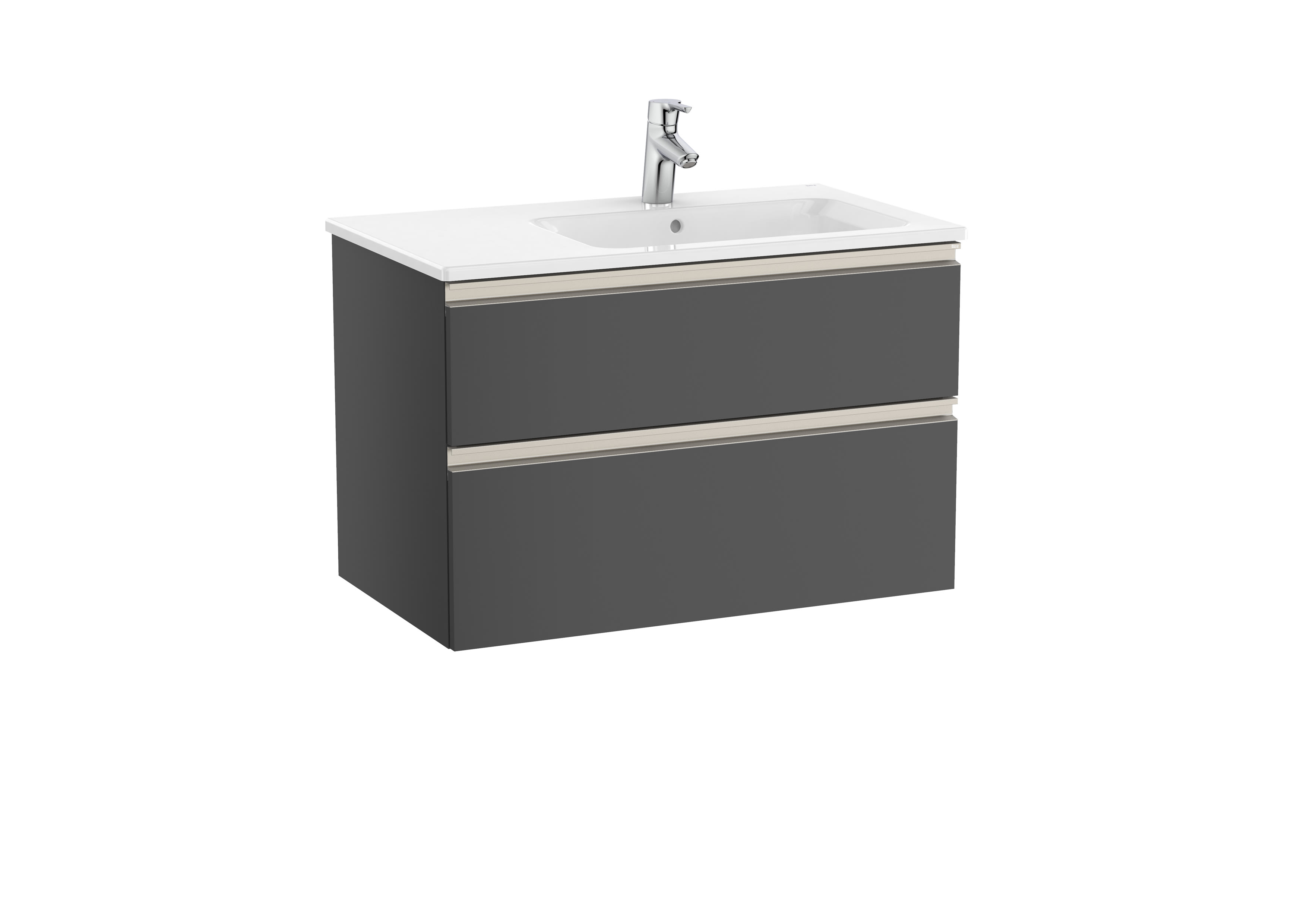 Vanities Gloss Anthracite Grey The Gap A851480153 Roca