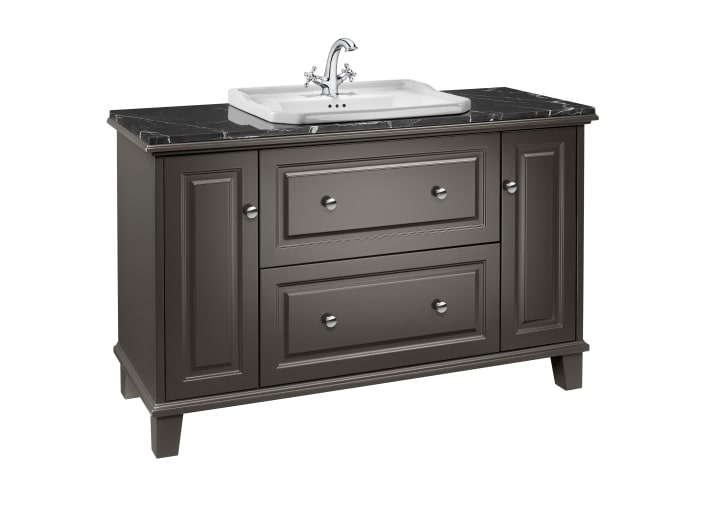 Base unit for countertop basin