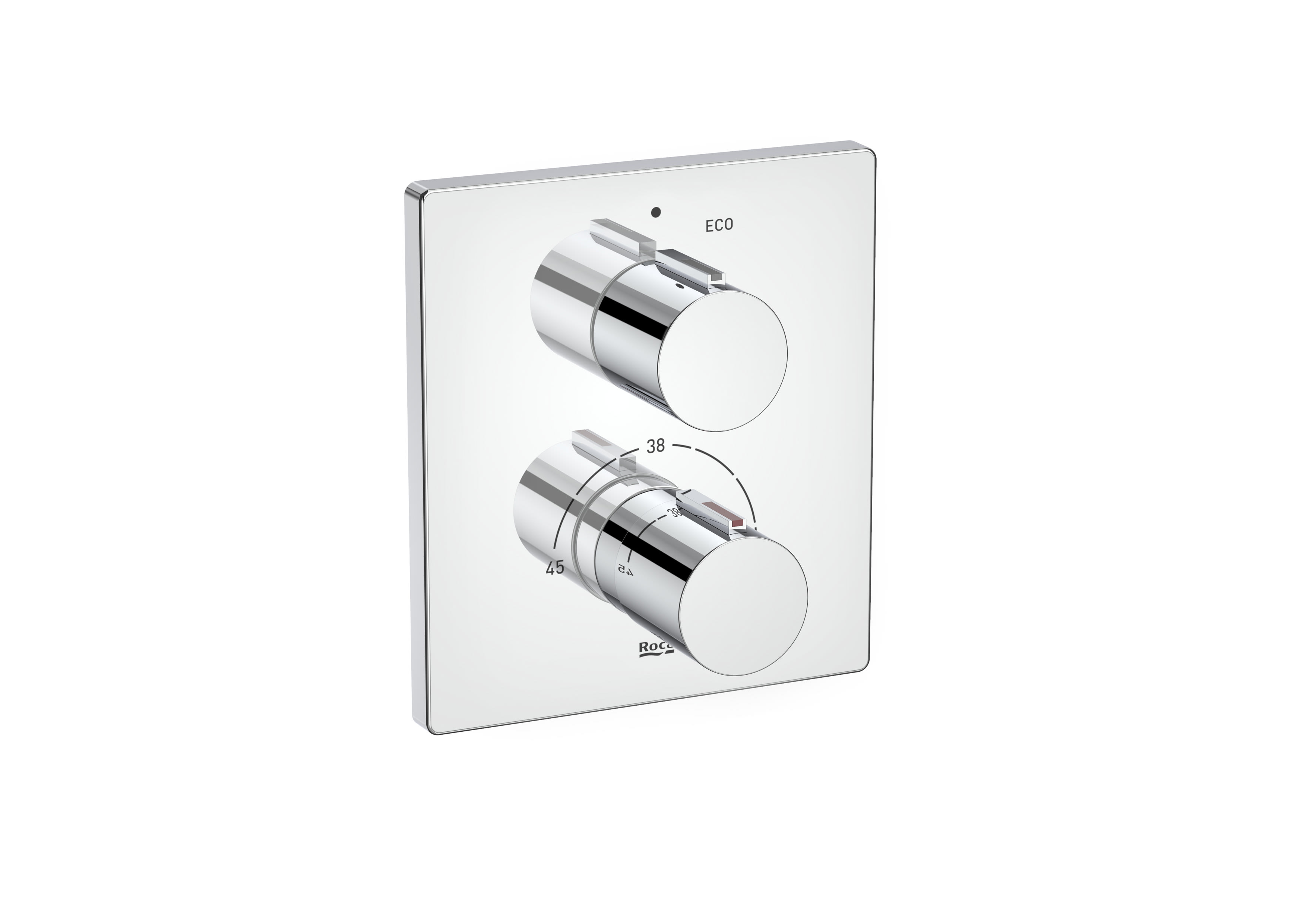 Built in thermostatic bath shower mixer. To completed with RocaBox