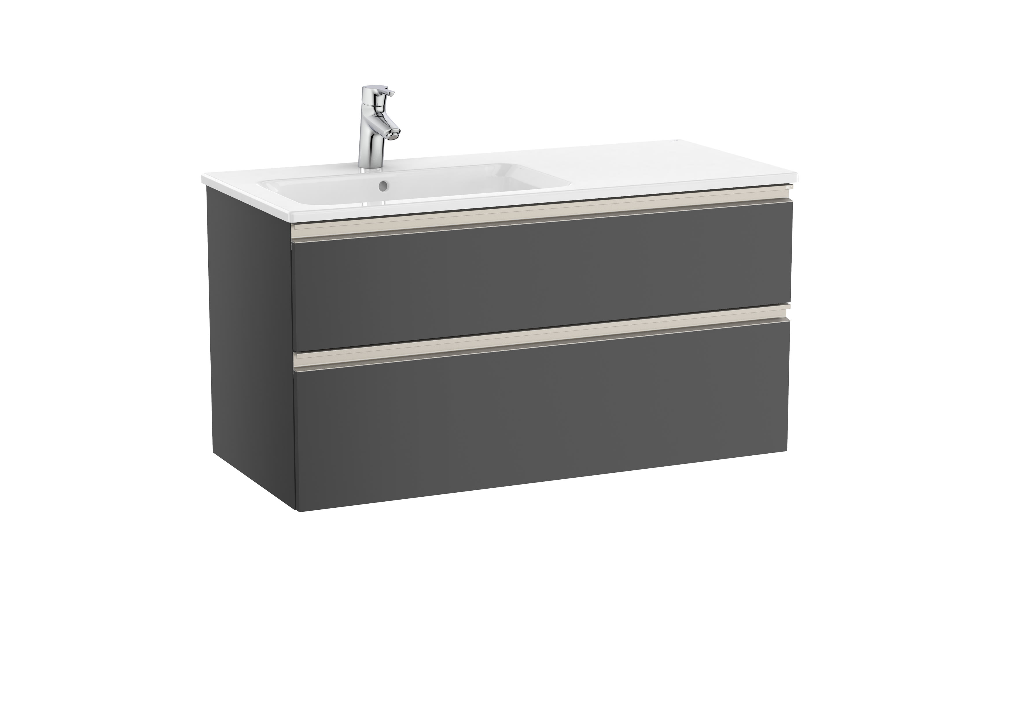Vanities Gloss Anthracite Grey The Gap A851481153 Roca
