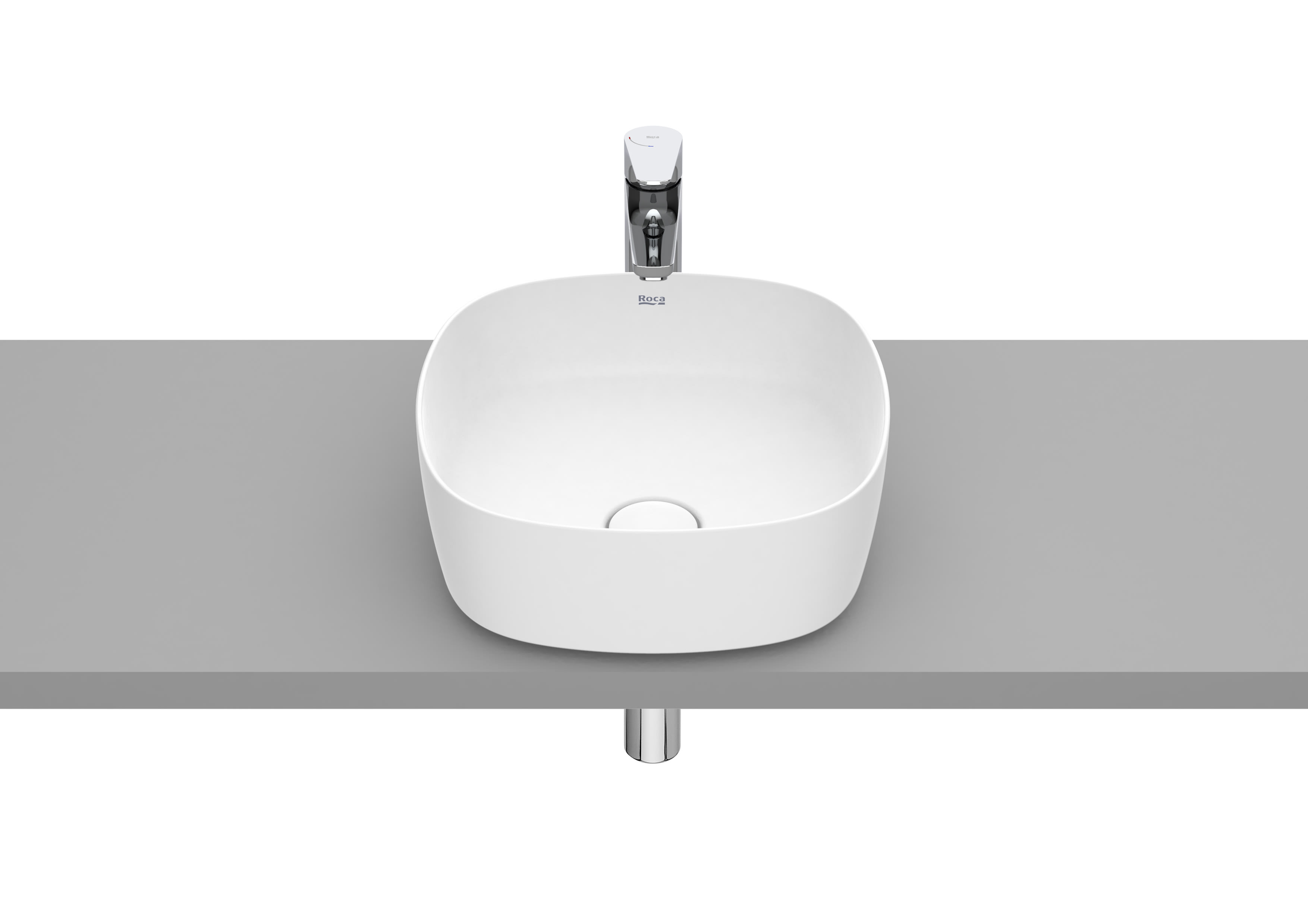 Over countertop basins Matt White Inspira A327502620 Roca