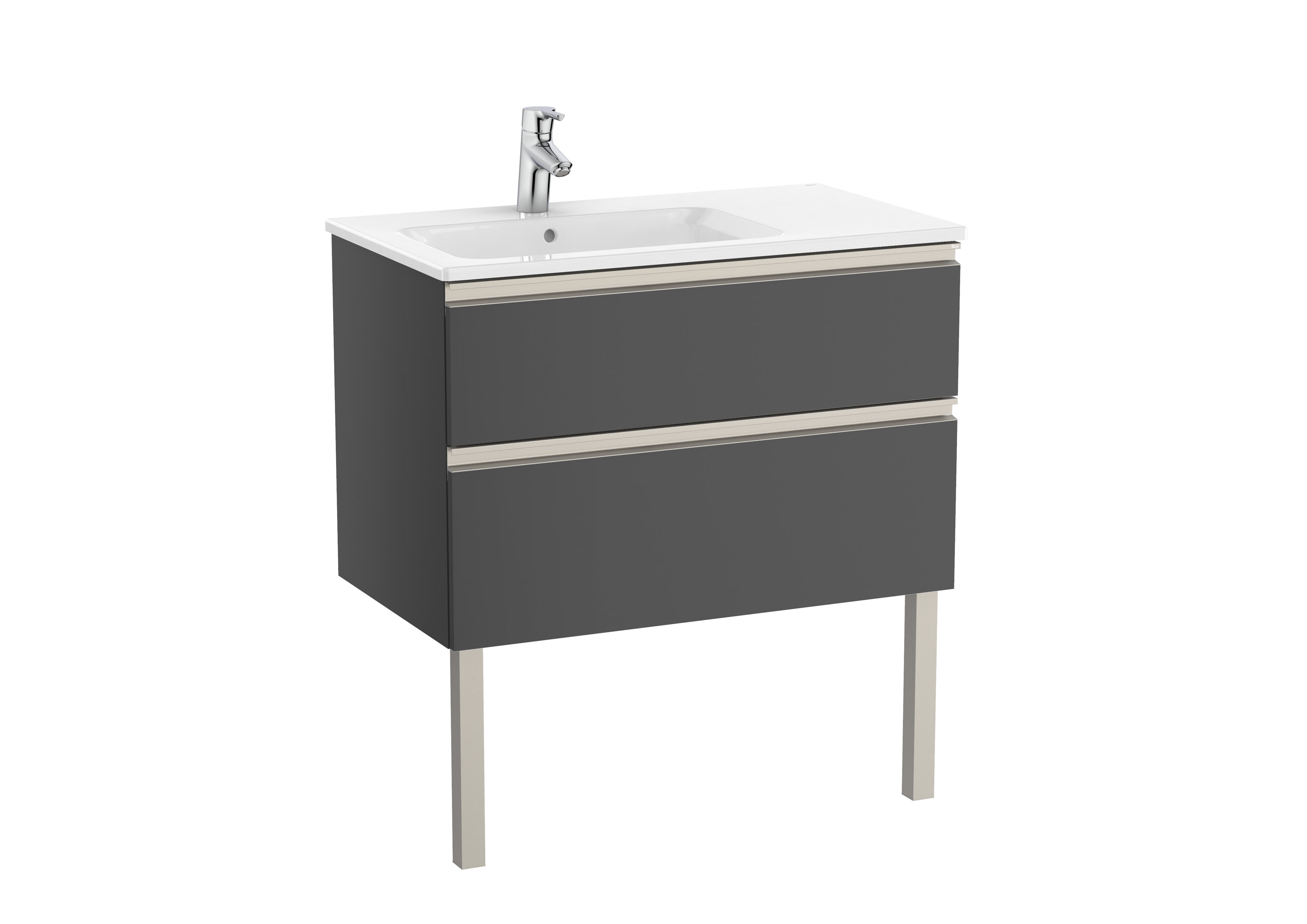 Vanities Gloss Anthracite Grey The Gap A851479153 Roca