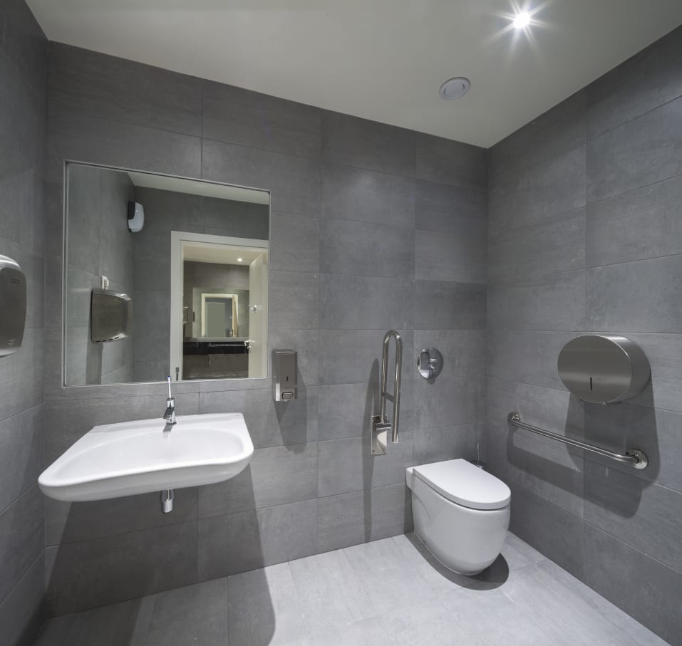 Roca’s discreet Neo Selene under countertops basins and the efficient Instant self-closing faucets are completed with the versatile Meridian WCs. Accessories from the Access Collection were incorporated to accessibility for those with reduced mobility. Roca’s durable, elegant solutions were chosen for their long-lasting performance and reliable service in one of Barcelona's most visited cultural infrastructures.2