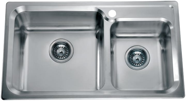 Stainless steel double square bowl kitchen sink