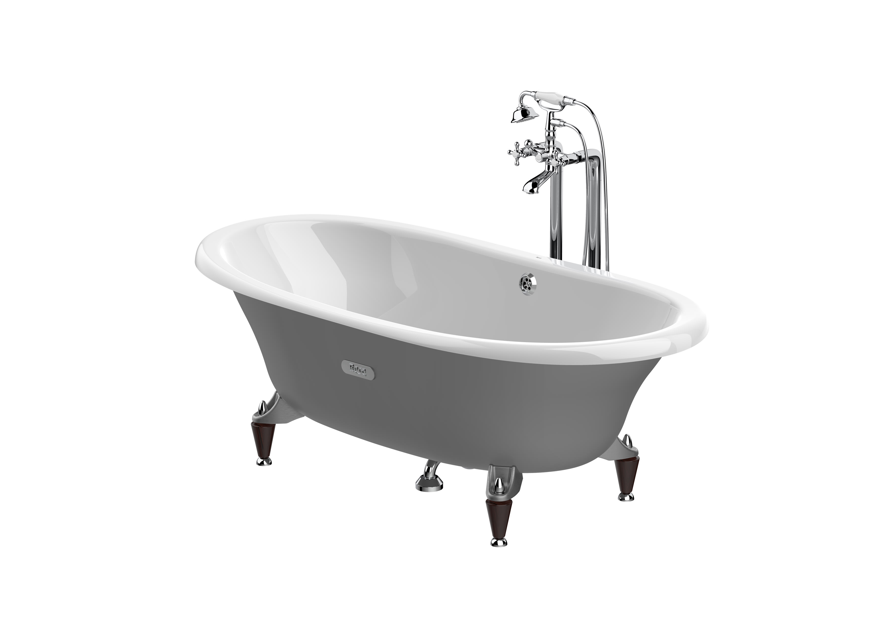 Baths without whirlpool White Newcast A233650000 Roca