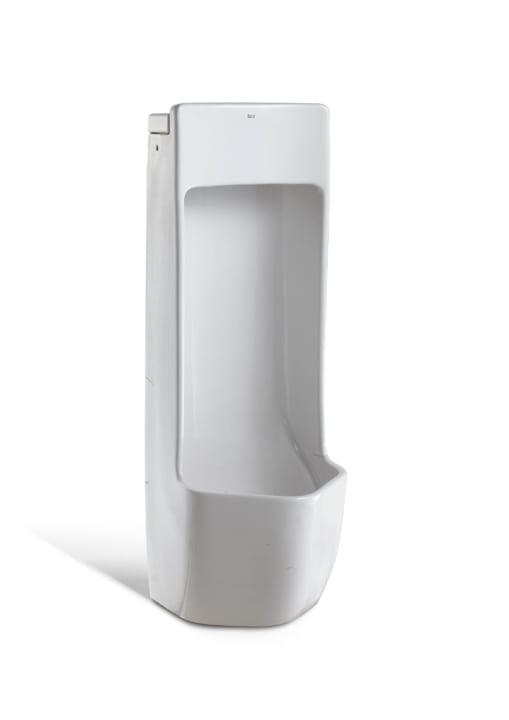 Vitreous china urinal with back inlet