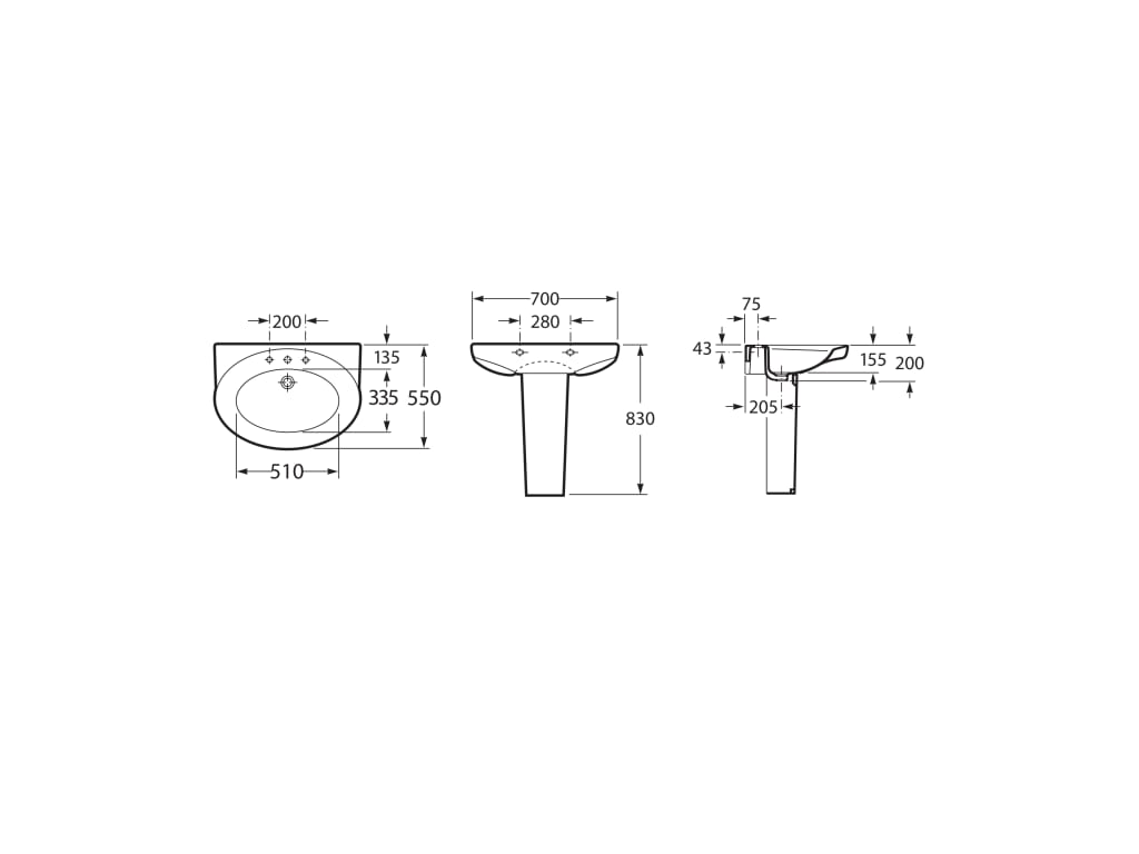 Esquema de cotas