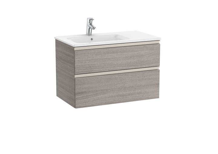 Unik (base unit with two drawers and left hand basin)