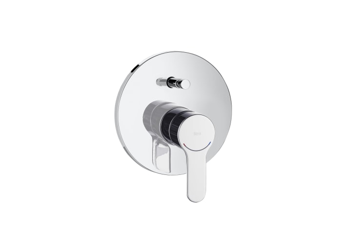 Built-in bath-shower mixer with automatic diverter