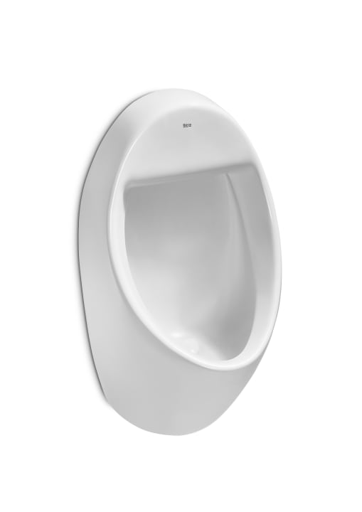 Vitreous china urinal with back inlet