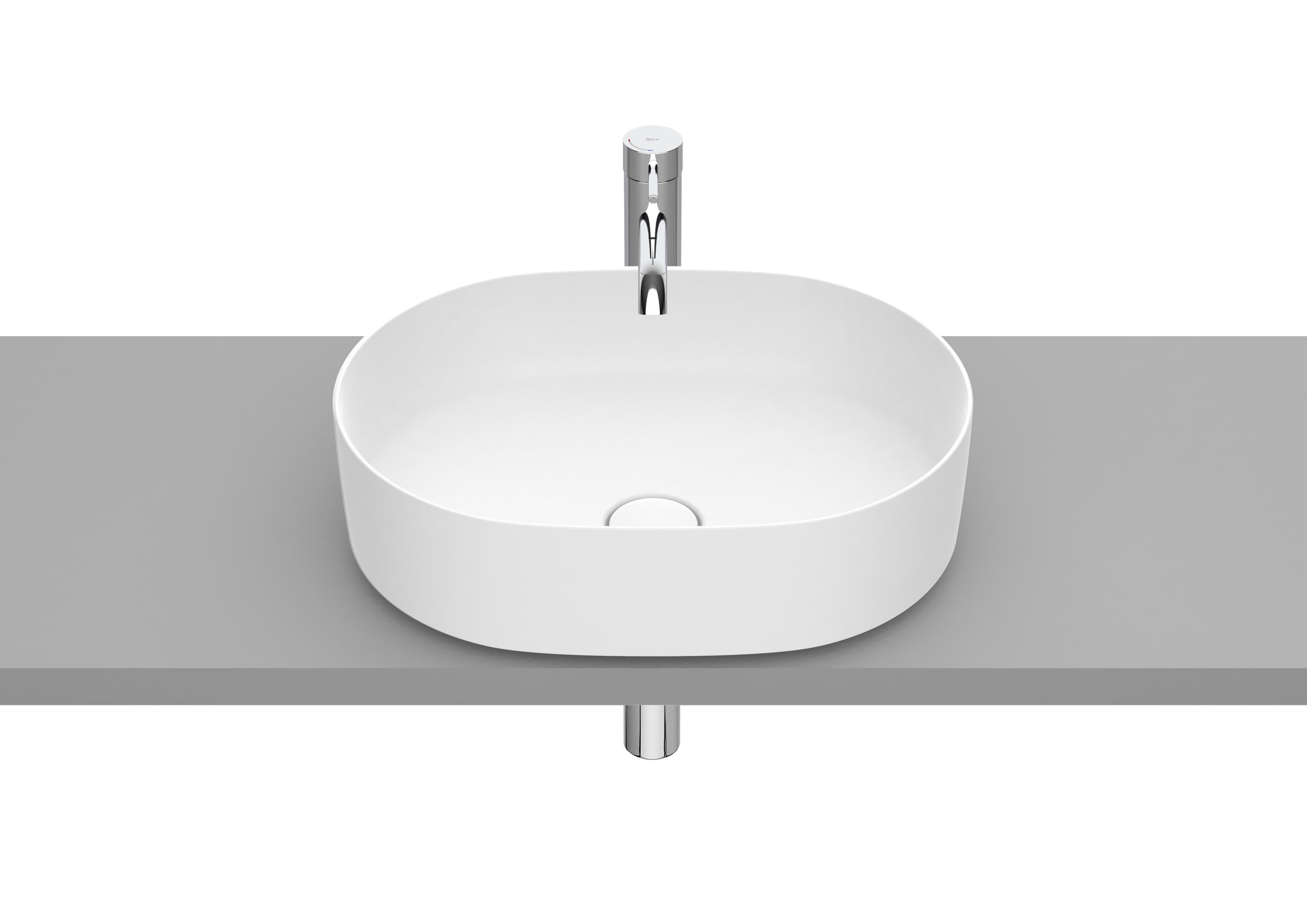 Over countertop basins Matt White Inspira A327520620 Roca