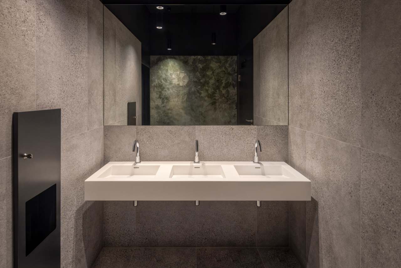 Sustainability is central to The Bridge's identity. Certified BREEAM Excellent, WELL Gold, WELL Health Safety, SmartScore and WiredScore — the first commercial property in Central and Eastern Europe to achieve the latter two. Roca delivered bathroom solutions that adhered to the high-standards of sustainability and echo the building's architectural character. Shared spaces feature water-saving L-30 Electronic faucets with Access wall-hung basins, toilets and grab bars, and client office bathrooms include L-20 Electronic faucets. Refined and timeless, the bathrooms are built for longevity — making Roca the ideal partner for this unique blend of heritage and contemporary design.15