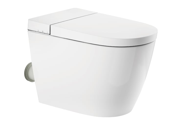 In-Wash®Ona floor-standing smart toilet,Rimless®Vortex (P-Trap 305, dual outlet 3.5/5L)