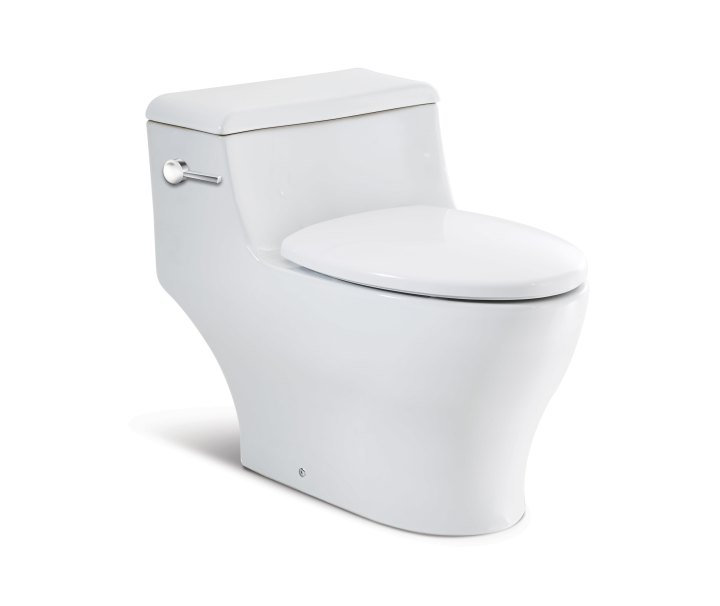 Vitreous china wall-hung WC with horizontal outlet (A346467000  