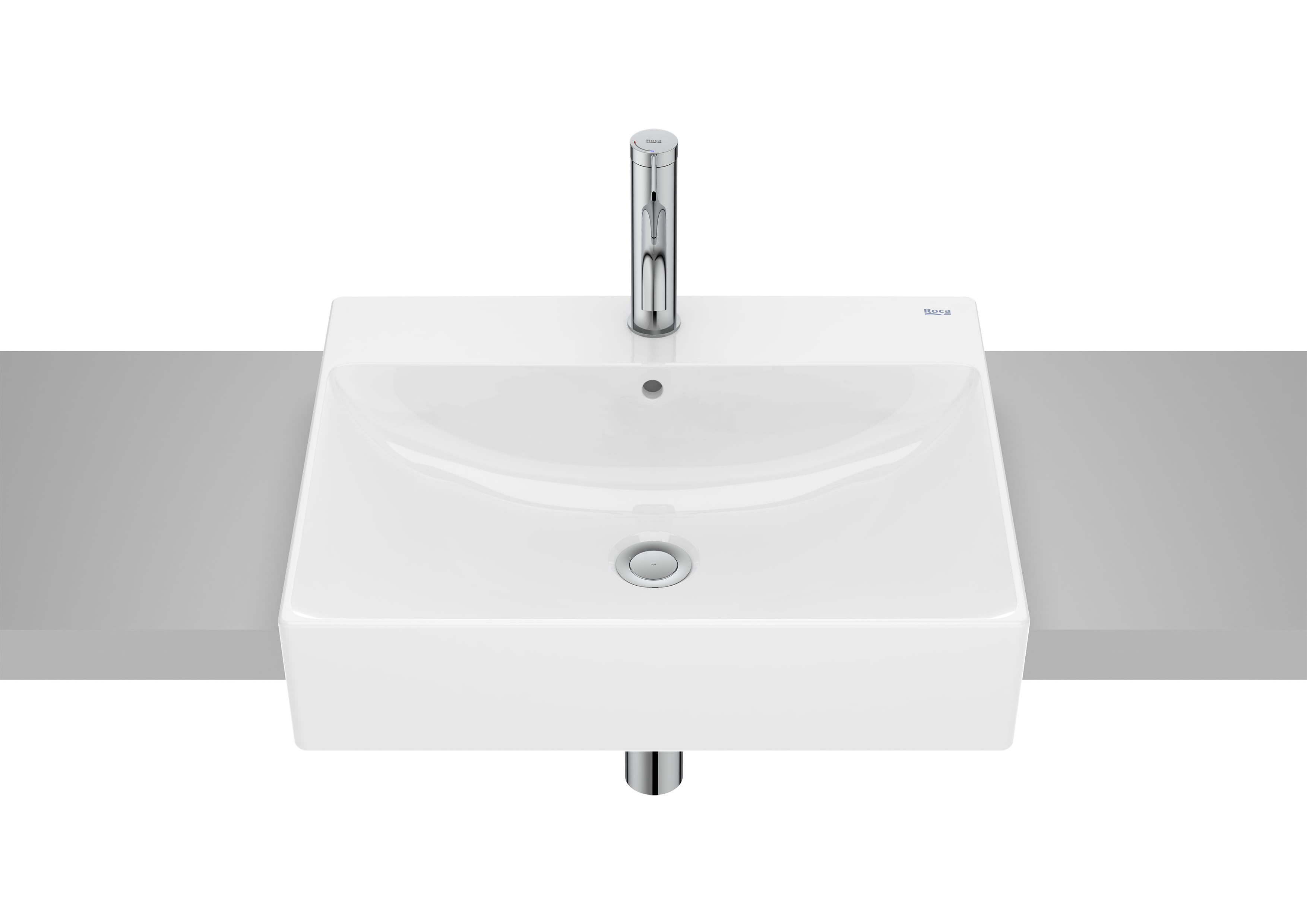 Semi-recessed basins White Ona A32768P00C Roca