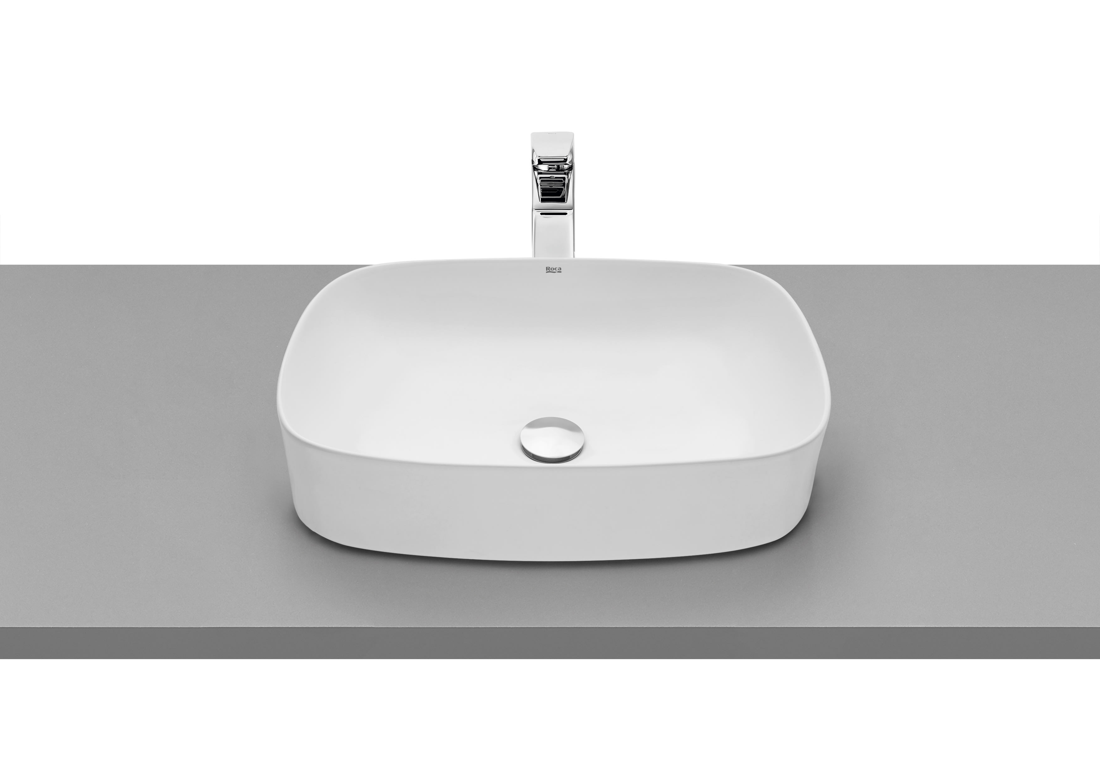 Over countertop basins White Ona A3275L000C Roca