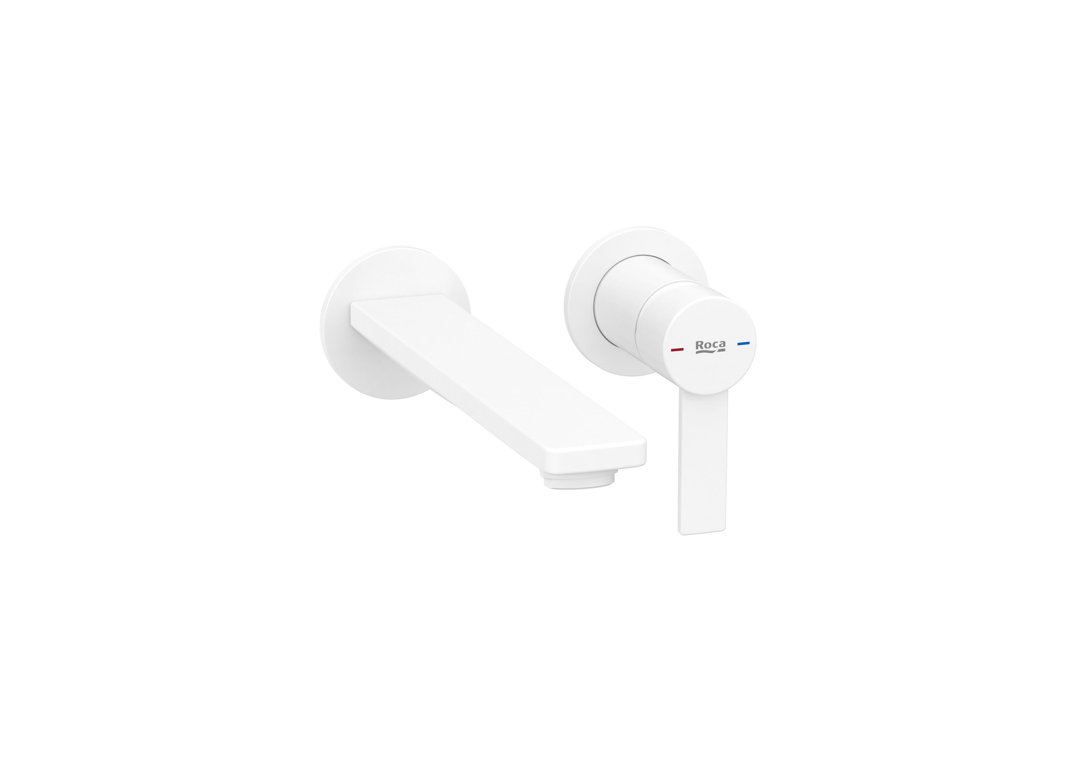 Basin faucets Matt White Targa A5A355FB0N Roca