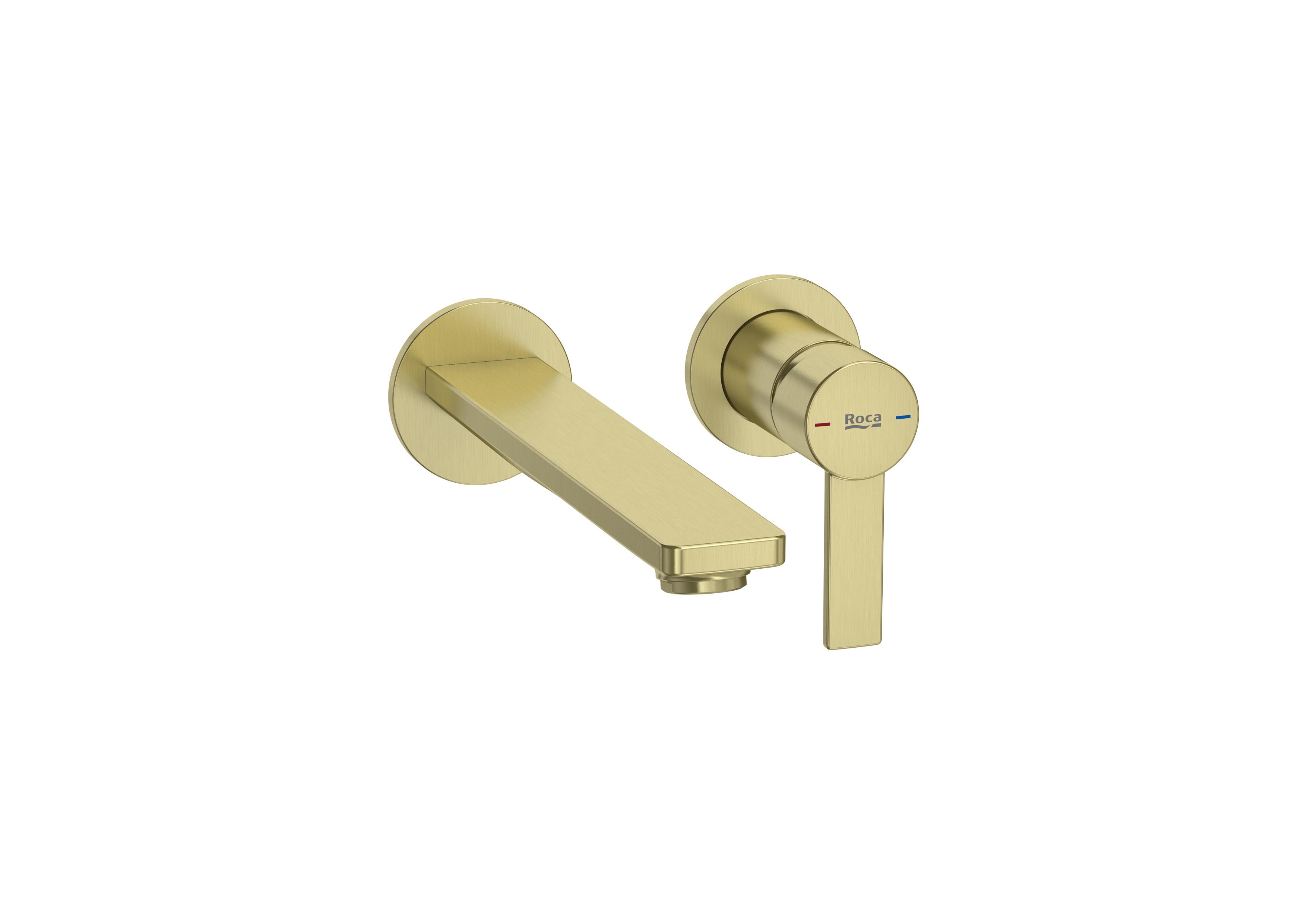 Basin faucets Brushed Brass Targa A5A355FVAN Roca