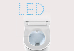 座厕内部LED夜光显示。